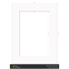 Soft White Bespoke Mount. Aperture: 4x6 inch. Overall Size: 6x8 ...